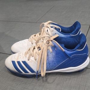 9adidas Kids Soccer Cleats - Blue and White